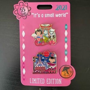 Small World 55th anniversary limited edition pin set